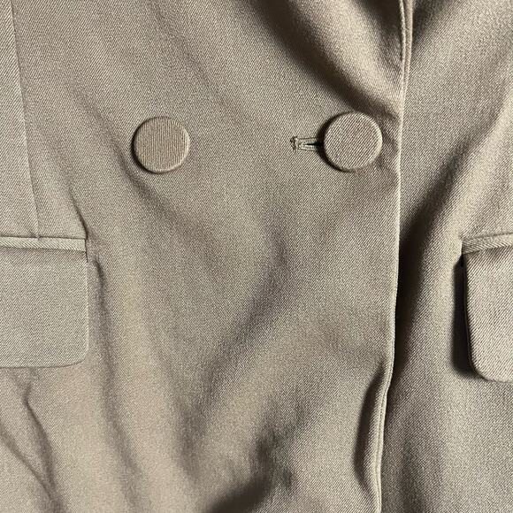 Favorite Daughter The Suits You Olive Khaki Double Breasted Blazer Jacket Size M - Picture 15 of 15